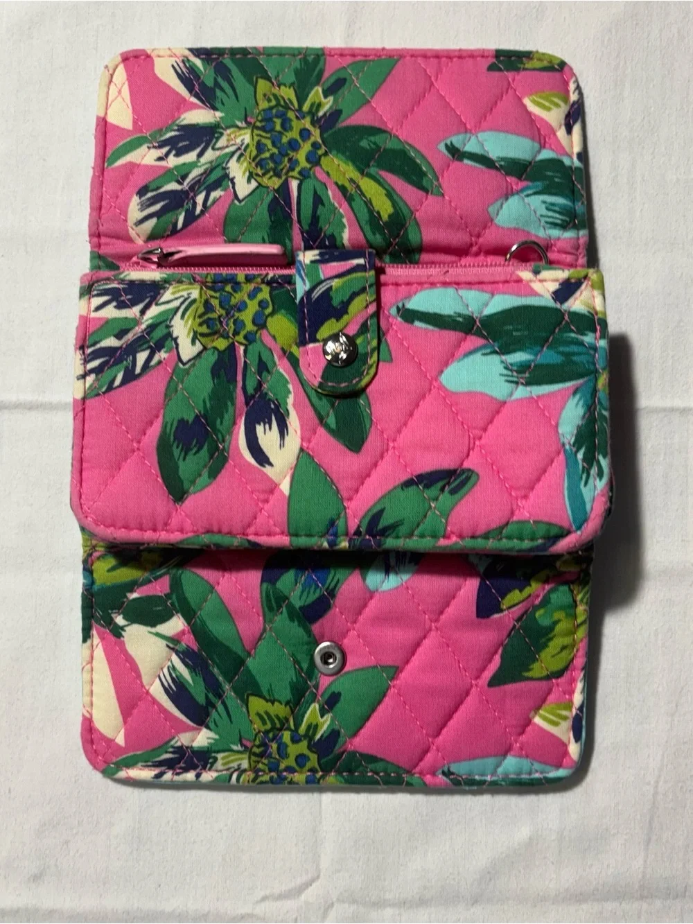 Vera Bradley Pink Quilted Floral Wallet